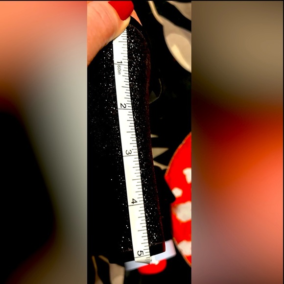 Vintage Y2K Nine West Black Sparkle Block Platform Heels ‼️Like New Worn Once - Picture 7 of 7